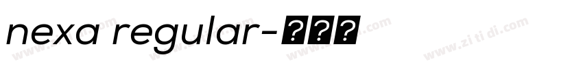 nexa regular字体转换